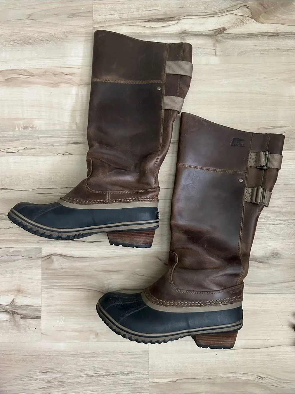 Sorel slimpack leather riding tall boot